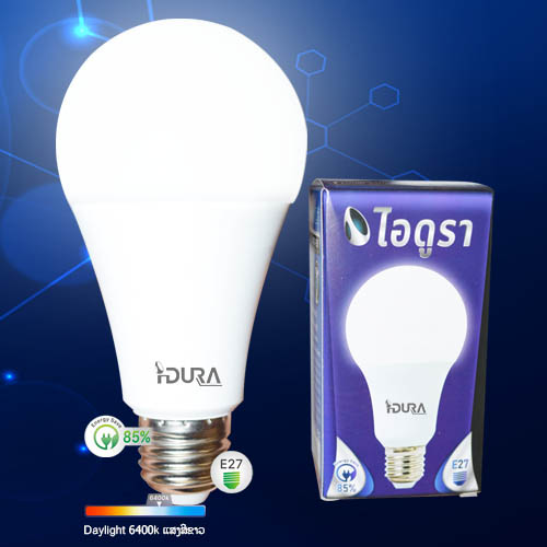 ຫຼອດໄຟກົມ LED ຂາວ 9W IDURA