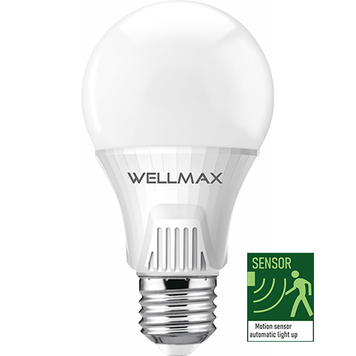 หลอดกลมLED ขาว เซ็นเซอร์ 9W SAMSUNG Wellmax